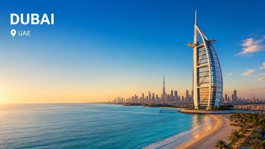 Dubai skyline, United Arab Emirates
