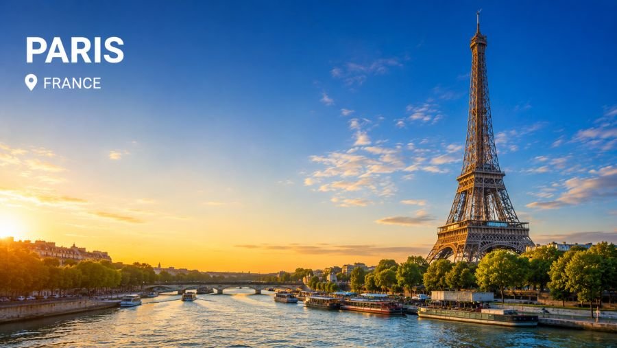 Paris with the Eiffel Tower, France